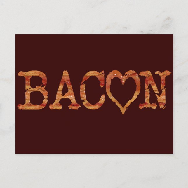 Carte Postale Bacon LOVE (Devant)
