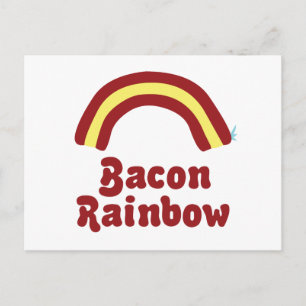 Carte Postale Bacon Rainbow