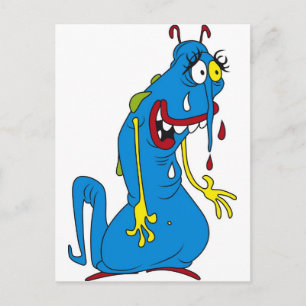 Carte Postale Bactérie bleue