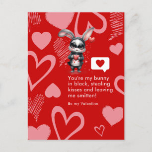 Carte Postale Bad Boy Bunny Love Thief Boyfriend Saint Valentin