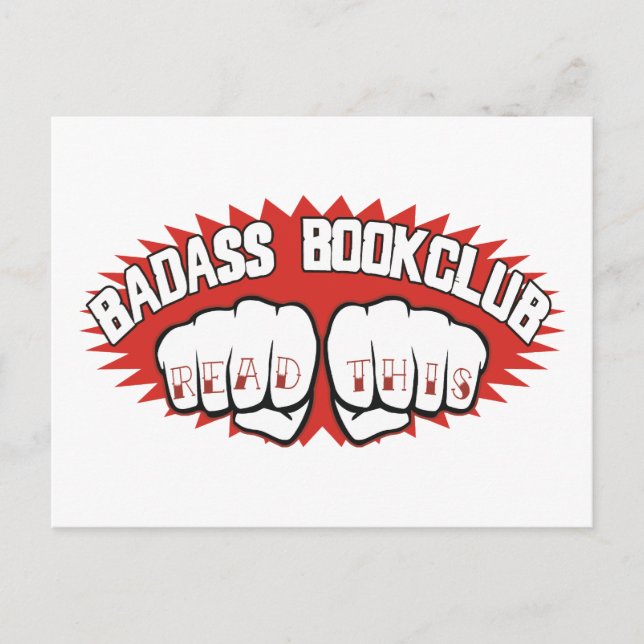 Carte Postale Badass Bookclub (Devant)