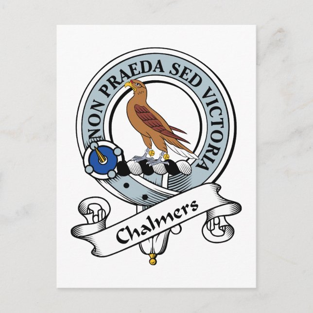 Carte Postale Badge de clan Chalmers (Devant)