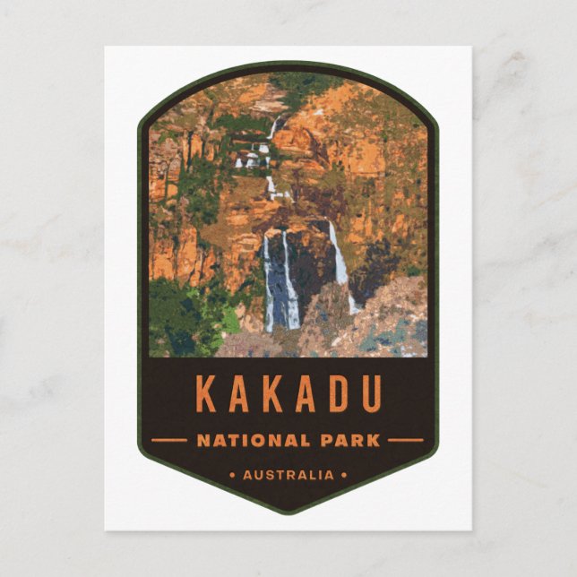 Carte Postale Badge du parc national de Kakadu (Devant)