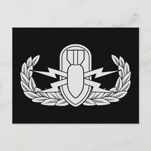 Carte Postale badge EOD (Devant)