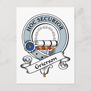Carte Postale Badge Grierson Clan