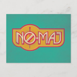 Carte Postale Badge rouge et jaune NO-MAJ™