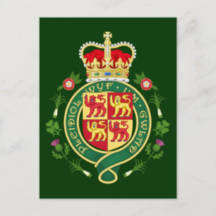 Carte Postale Badge royal du Pays de Galles