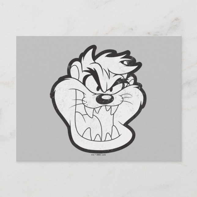 Carte Postale Badge TAZ™ Evil Grin (Devant)