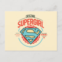 Badge Vintage du logo original Supergirl