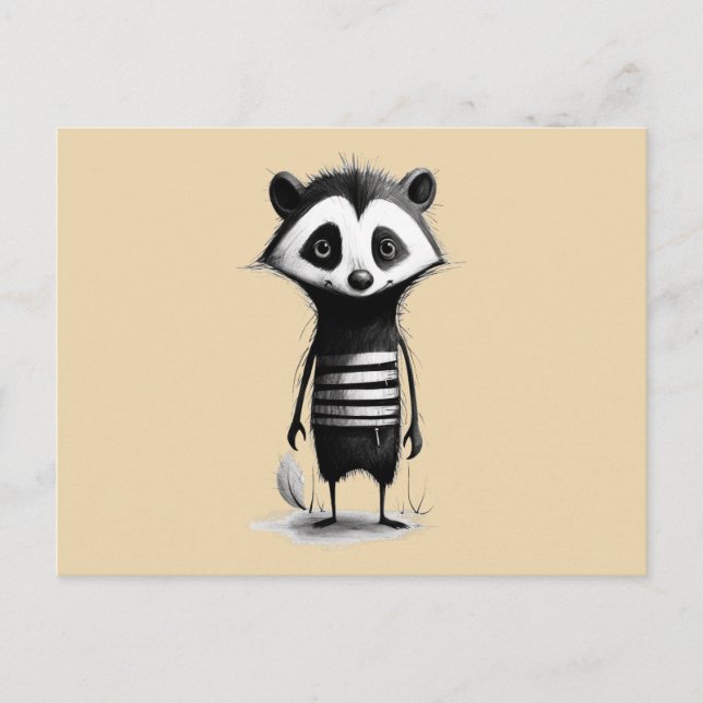 Carte Postale Badger de blaireau (Devant)