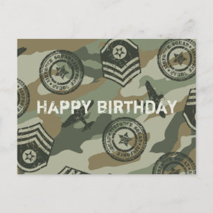 Carte Postale Badges militaires