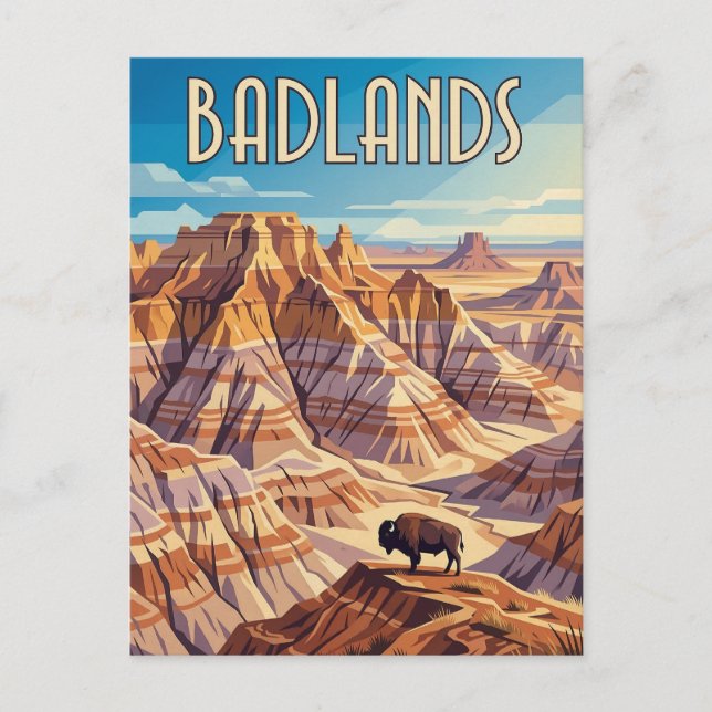 Carte Postale Badlands (Devant)