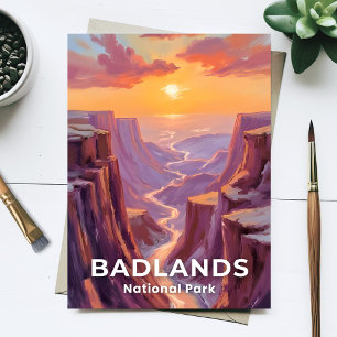 Carte Postale Badlands National Park South Dakota Peinture