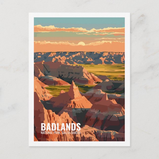 Carte Postale Badlands National Park South Dakota USA (Devant)