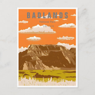 Carte Postale Badlands National Park South Dakota Vintage
