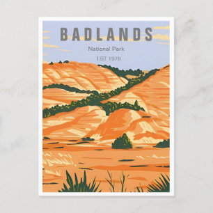 Carte Postale Badlands National Park South Dakota Vintage
