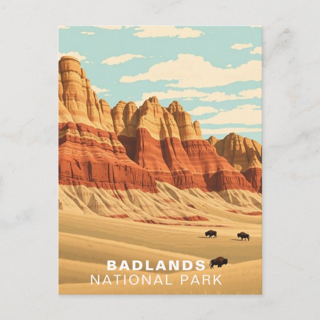 Carte Postale Badlands National Park USA Dakota du Sud (Devant)