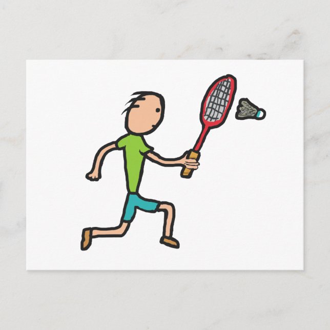 Carte Postale Badminton (Devant)