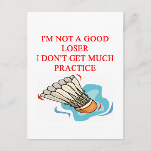 CARTE POSTALE BADMINTON