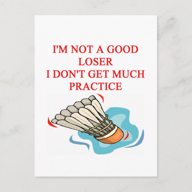 CARTE POSTALE BADMINTON (Devant)