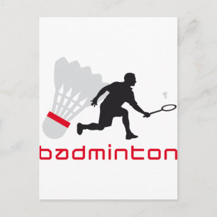 Carte Postale badminton