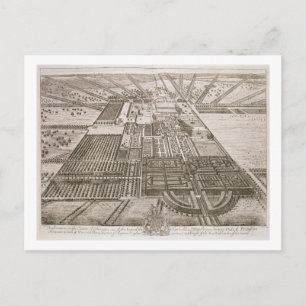 Carte Postale Badminton House dans le Comté de Gloucester, engra