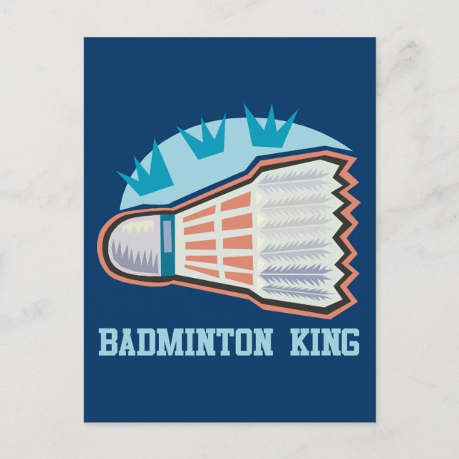 Carte Postale Badminton King (Devant)
