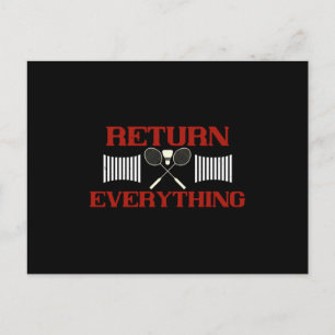 Carte Postale Badminton - Retour tout