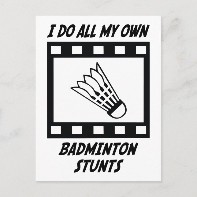 Carte Postale Badminton Stunts (Devant)