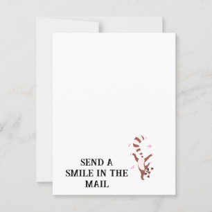 Carte Postale bagage quotidien amusant", Dancing Raccoon Breakda