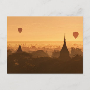 Carte postale Bagan City dans la région de Mandala