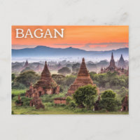 Carte postale Bagan, Myanmar (Birmanie)