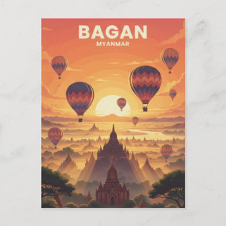 Carte Postale Bagan Myanmar Travel