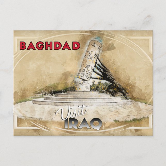 Carte Postale Bagdad, visite Irak (Devant)