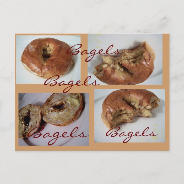 Carte Postale Bagels YUM (Devant)