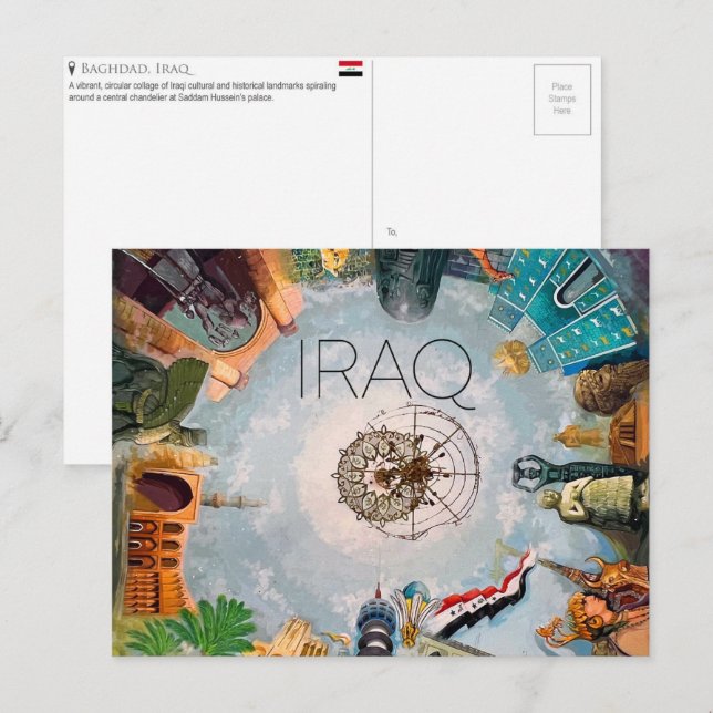 Carte Postale Baghdad, Iraq Travel Postcard (Devant / Derrière)
