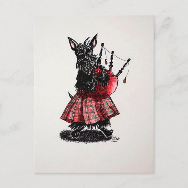 Carte Postale Bagpiper (Devant)