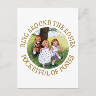 Carte Postale Bague autour des Roses, Pocketful de Posies