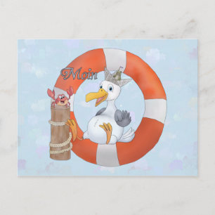 Carte Postale Bague Möwe im