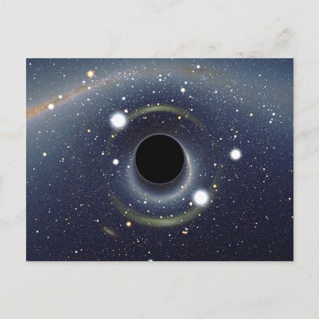 Carte Postale Bague noire Einstein NASA (Devant)