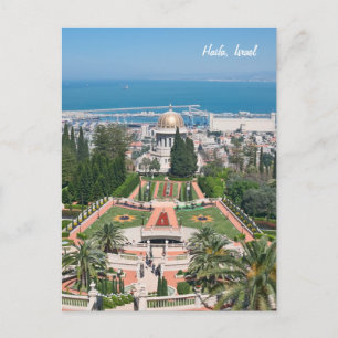 Carte Postale Bahá'í Gardens of Haifa, Israel