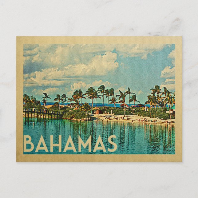 Carte Postale Bahamas Postcard Vintage Travel (Devant)