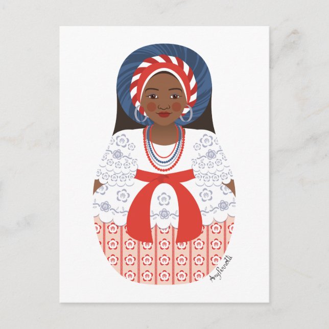 Carte postale Bahia Brazil Matryoshka (Devant)