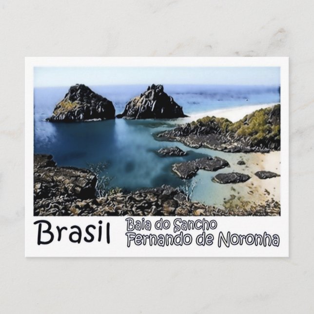 Carte Postale Baia Do Sancho - Brésil - (Devant)
