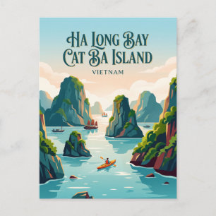 Carte Postale Baie d'Along Île de Cat Ba Viêt Nam