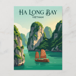 Carte Postale Baie d'Along Viêt Nam