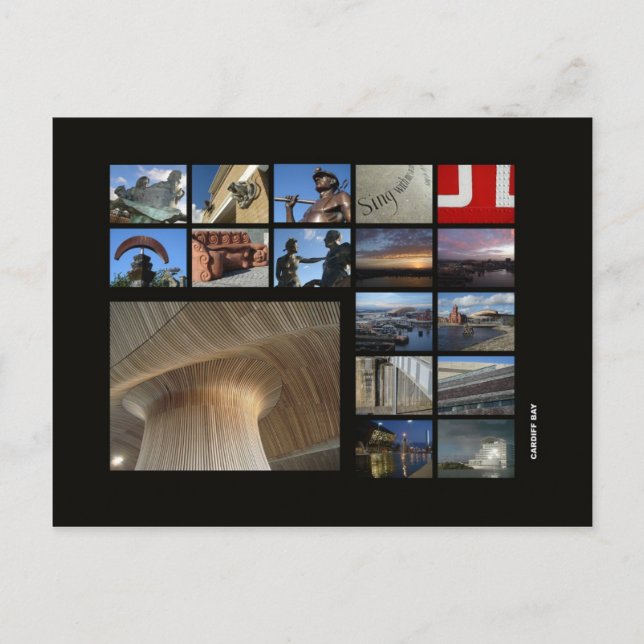 Carte Postale Baie de Cardiff (Devant)