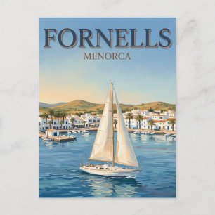 Carte Postale Baie de Fornells Espagne