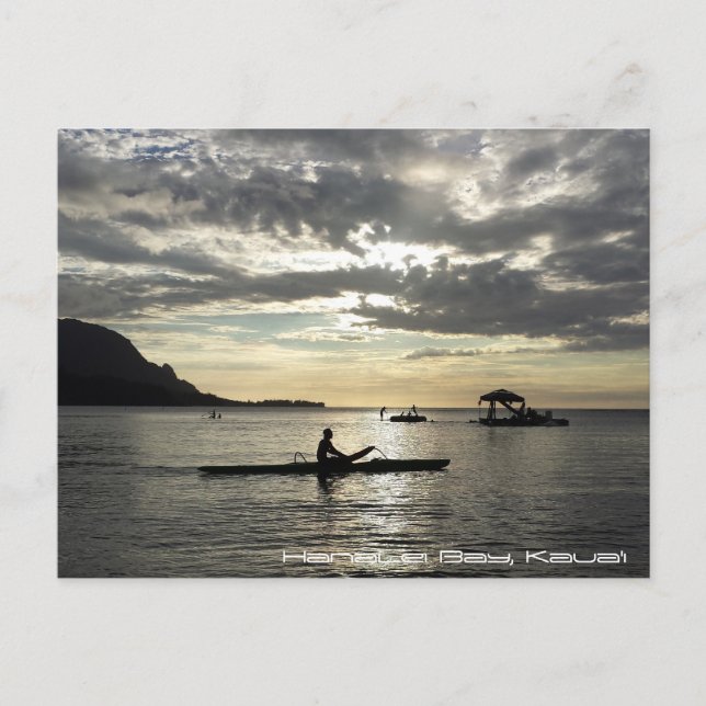 Carte Postale Baie de Hanalei, Kauai (Devant)