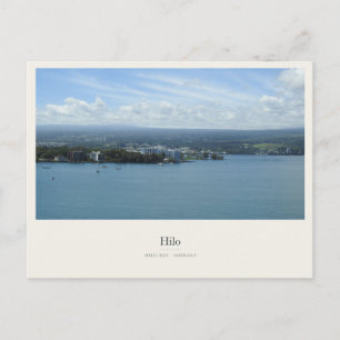 Carte Postale Baie de Hilo et la côte verte hawaïenne